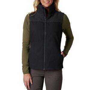 PRANA Fada Boho Quilted Geometric Full Zip Fall Winter Vest Women's Size XS